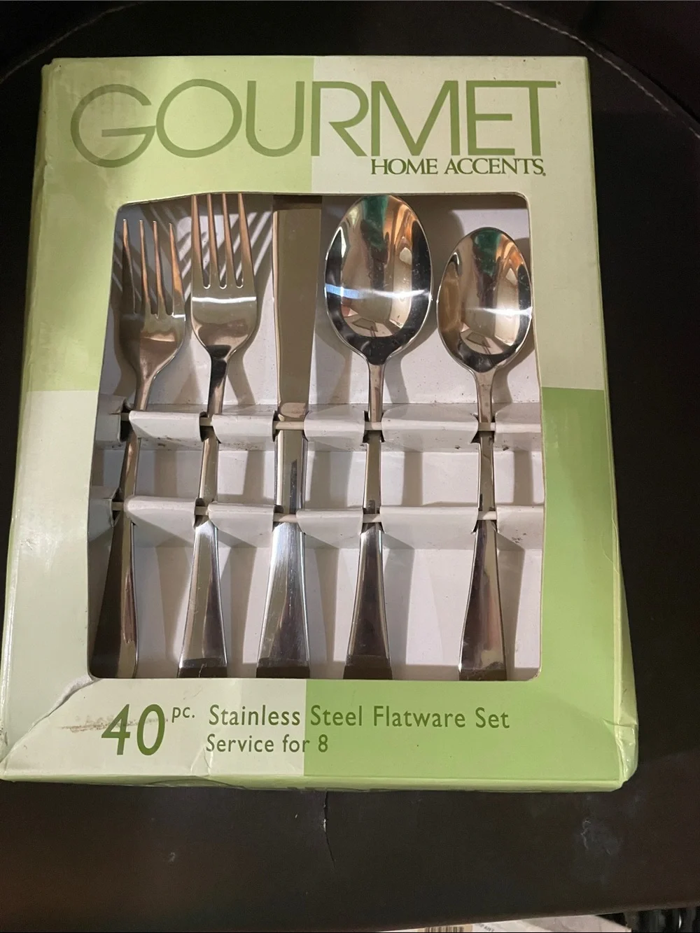 GOURMET Home Accents 40-Piece Stainless Steel Flatware Set — Silver